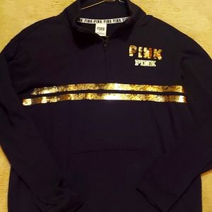 Victoria's secret PINK gold bling sweatshirt
